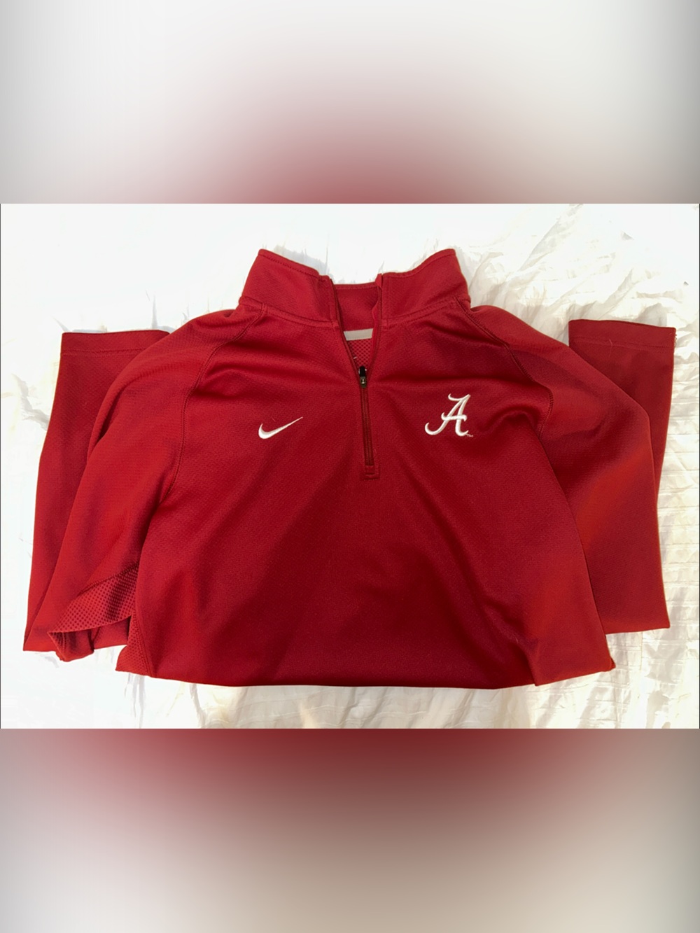 Nike Men’s Alabama Crimson Tide Red Athletic Quarter Zip